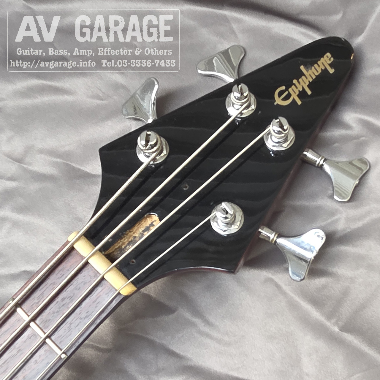 Epiphone Korina Flying V Bass (SB/R) 1998年製 3.47kg（中古）【楽器
