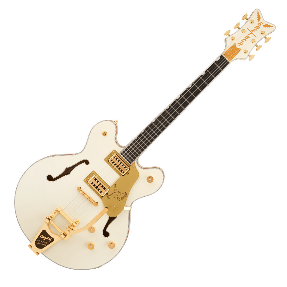 GRETSCH エレキギター ホワイト ゴールド金具 Gretsch Falcon Center Block LTD with String-Thru Bigsby and