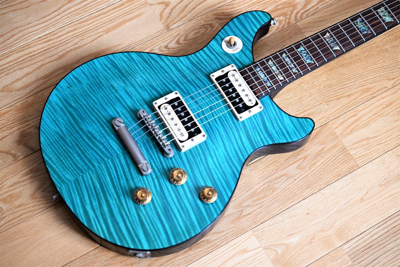 Gibson Custom Shop Tak Matsumoto DC Aqua Blue 2nd（中古）【楽器 