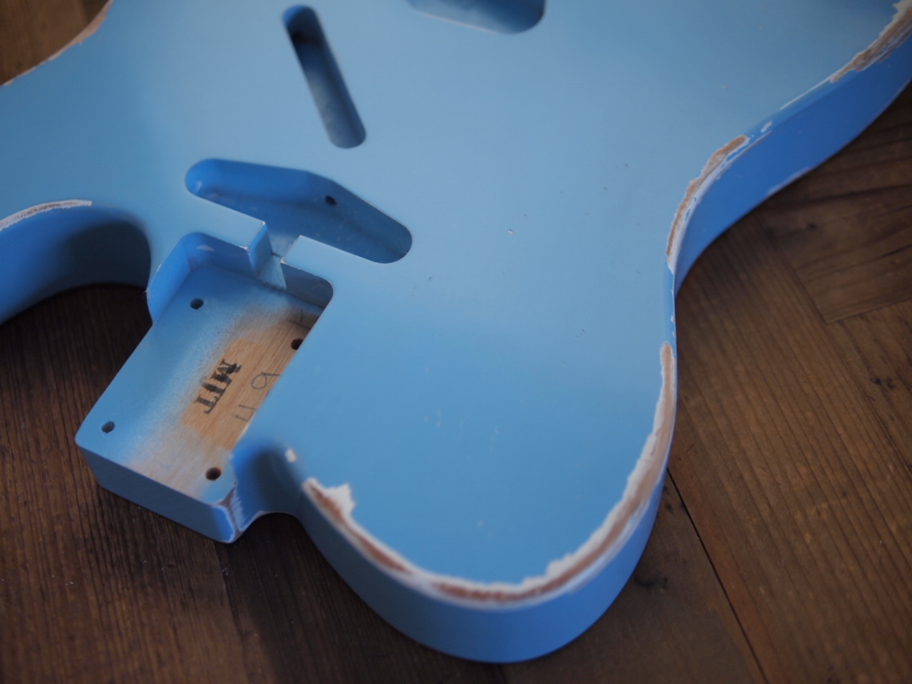 MJT Telecaster Body - Alder - Daphne Blue - Medium Relic（新品特価