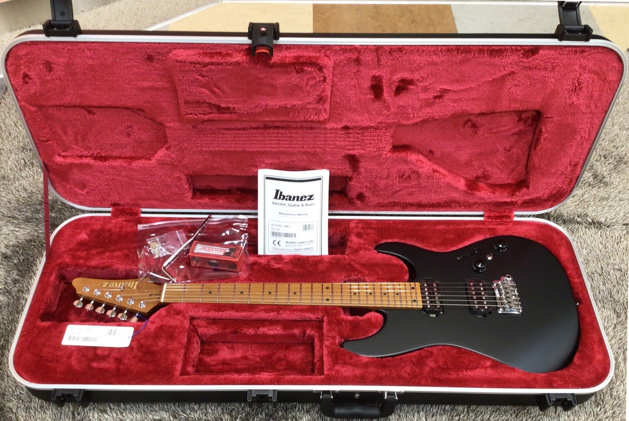 Ibanez AZ2402-BKF (Black Flat)【SPOTカラー】【Made in Japan