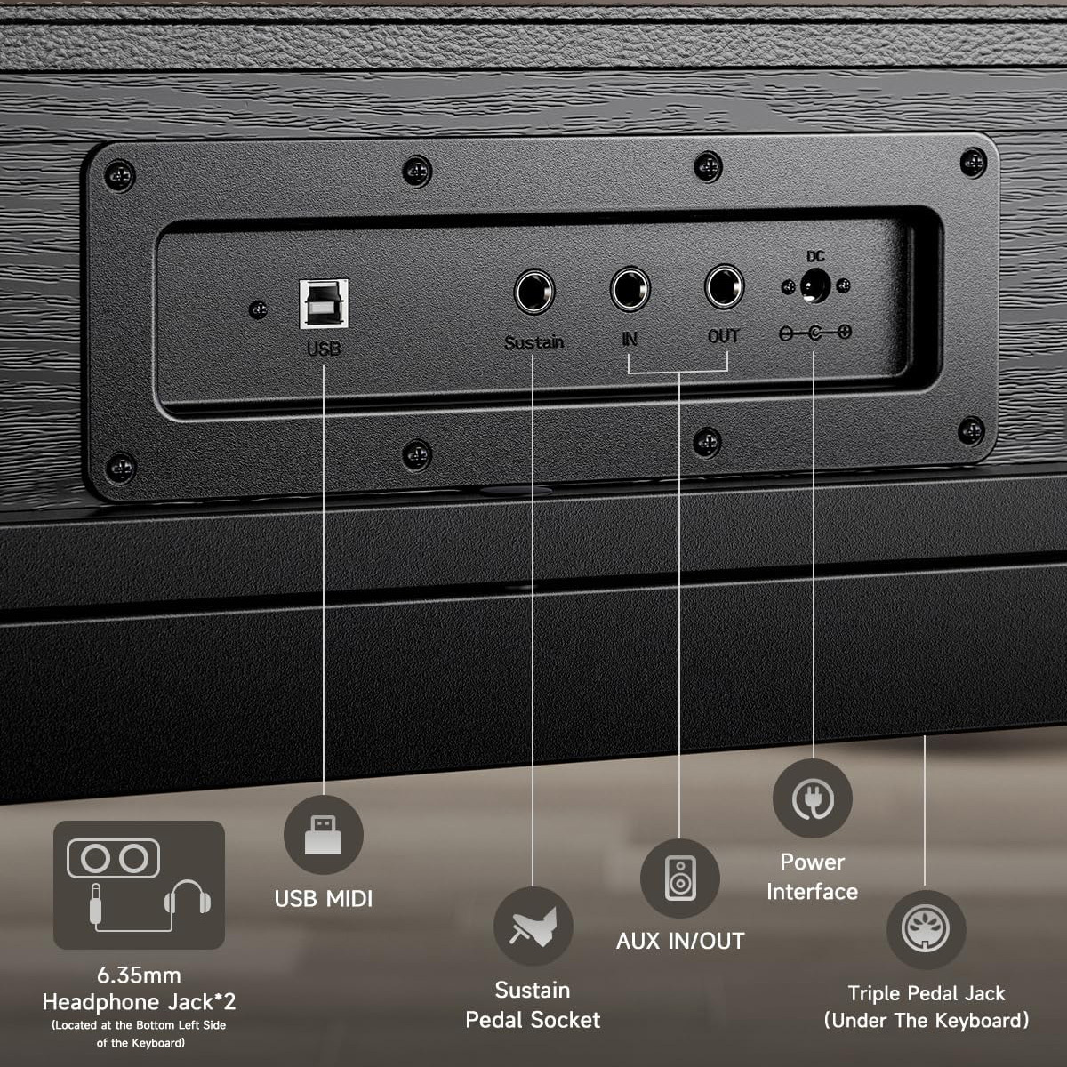 DONNER OURA S300 電子ピアノ ハンマーアクション 88鍵盤 北欧デザイン