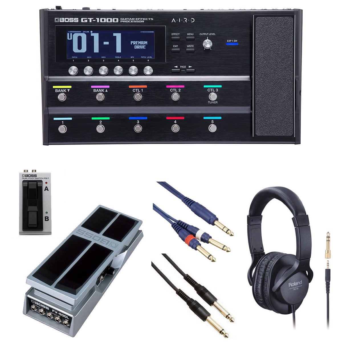 BOSS GT-1000 [自由自在にサウンドメイクセット] FS-7 + FV-500L