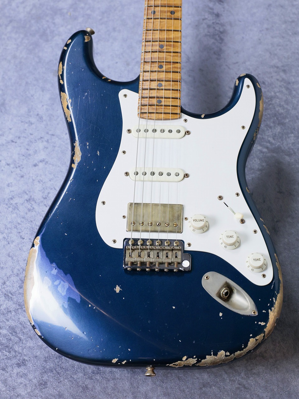 Xotic XSC-2 5A Grade Roasted Flame Maple Neck ~Mercedes Blue