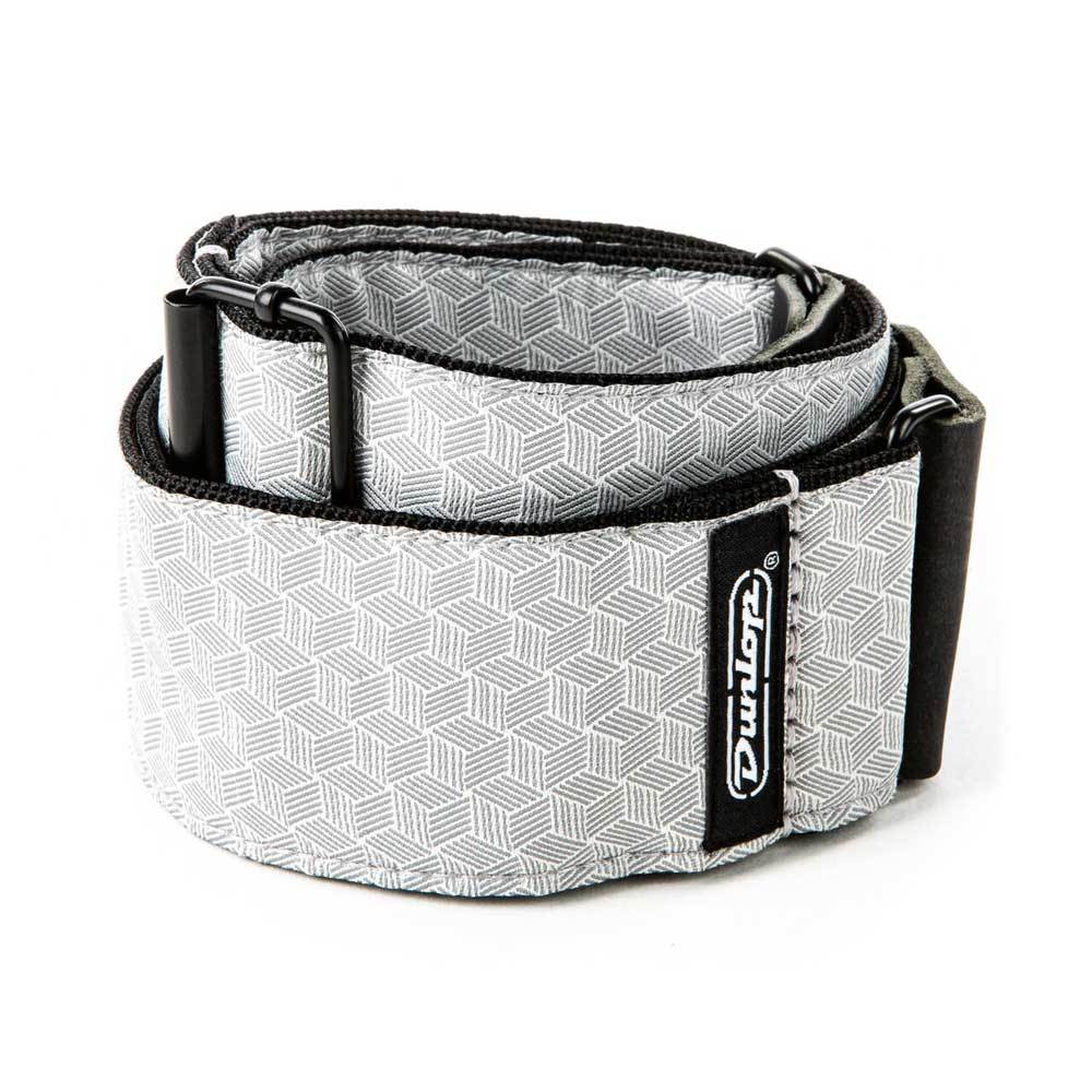 Jim Dunlop D67-12 JACQUARD CUBE HATCH LIGHT GREY STRAP ギター