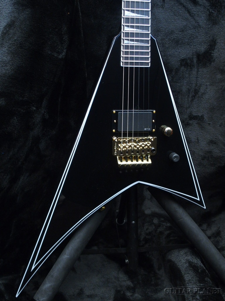 Jackson Concept Series Limited Edition Rhoads RR24 FR 1H -Black with White Pinstripes-【With Active Boost】