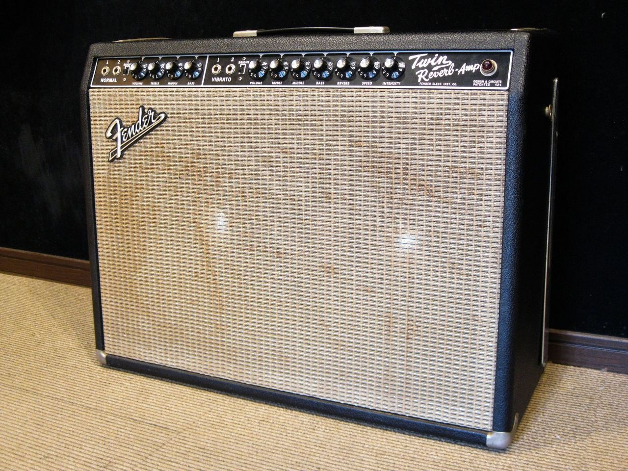 Fender 1965 Twin Reverb Blackface AB763 85W with Altec 417-8H