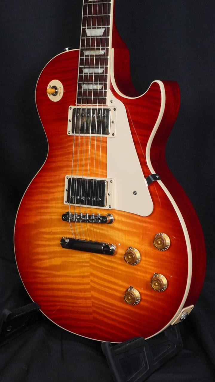 あ*～様 レスポールスタイル エレキギター オレンジ赤 Gibson Exclusive Model Les Paul Standard 50s AAA Heritage Cherry