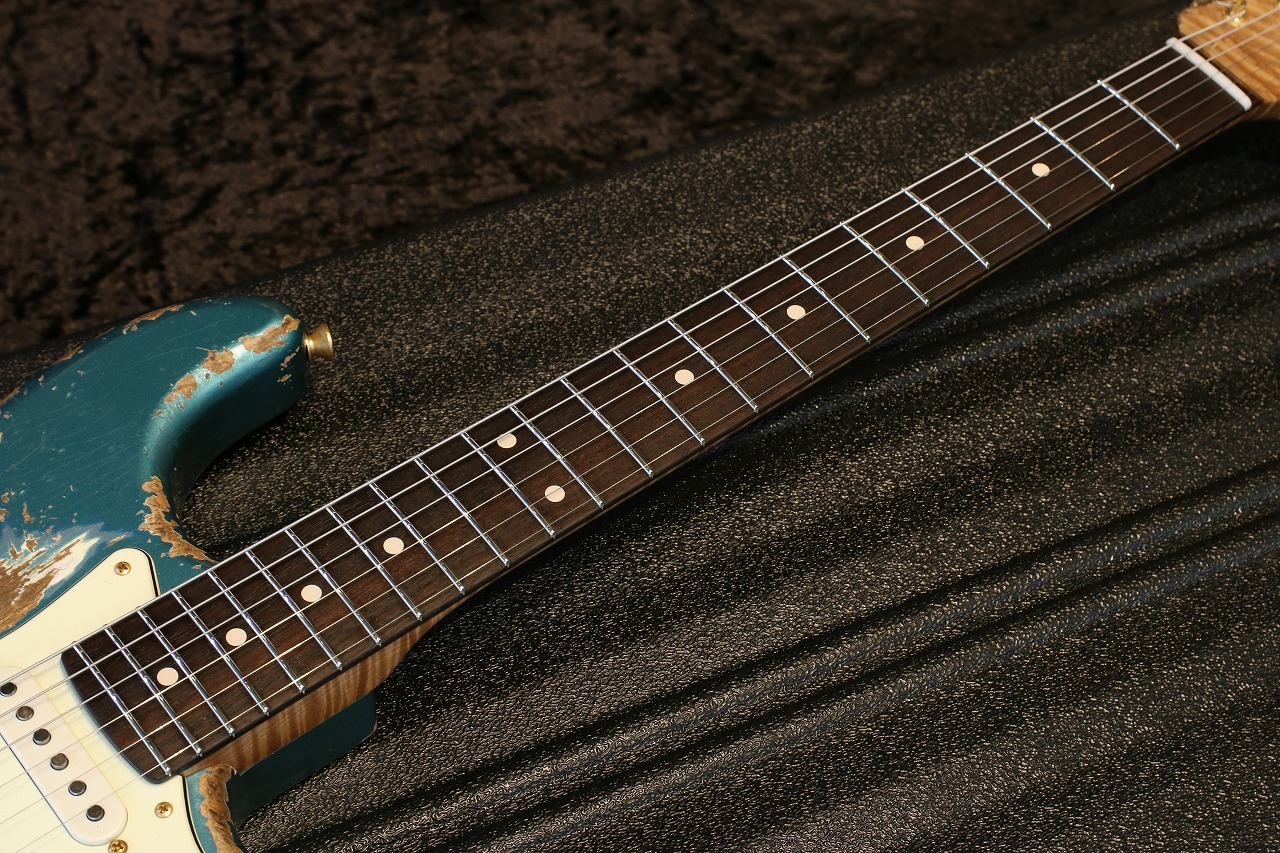 Xotic XSC-2 Ocean Turquoise Metallic Heavy Aged Gold Hardware