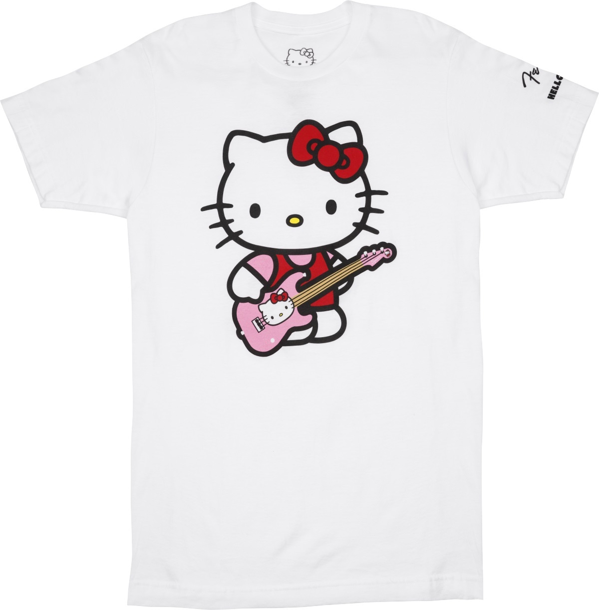 Fender Fender x Hello Kitty White Sleeve Hit Logo Tee, S（新品