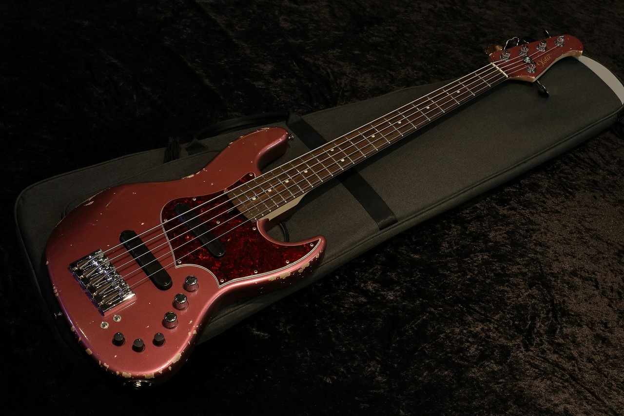 Xotic XJ-1T 5st Burgundy Mist Medium Aged Matching Headstock #3262