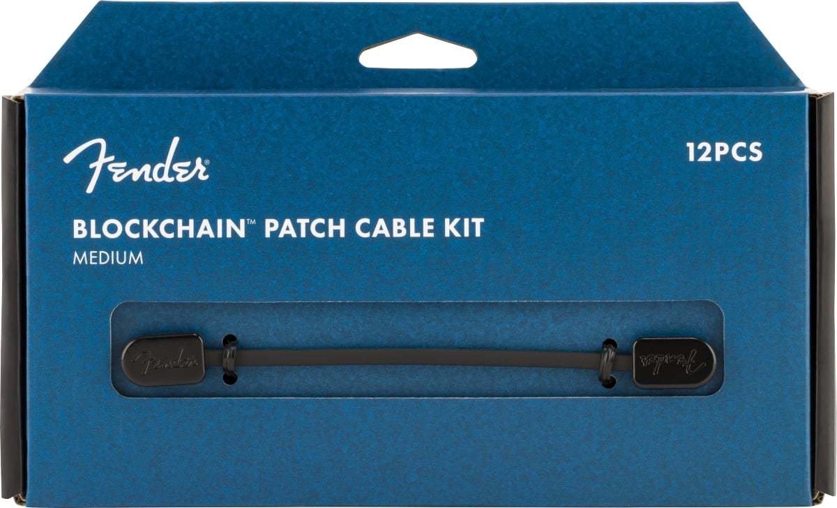 Fender Blockchain Patch Cable Kit Black Medium フェンダー [パッチ