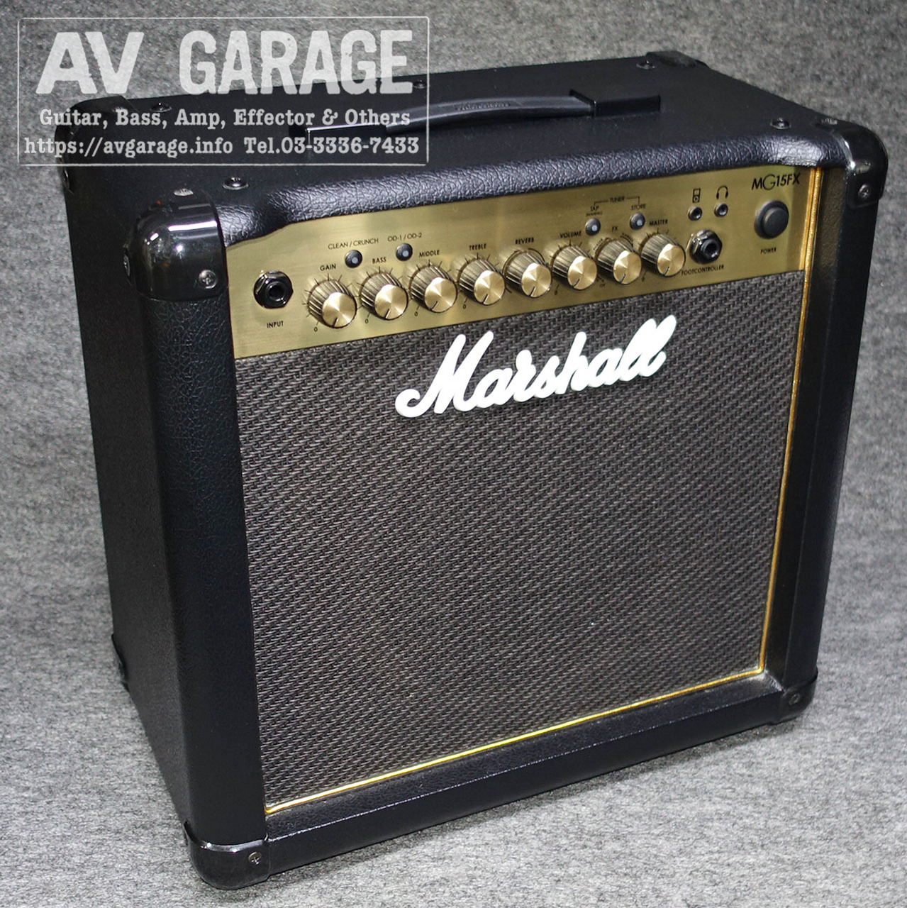 Marshall MG15FX アンプ本体 Marshall MG15FX Gold(VOXシールド付) 15Wのコンパクトアンプ