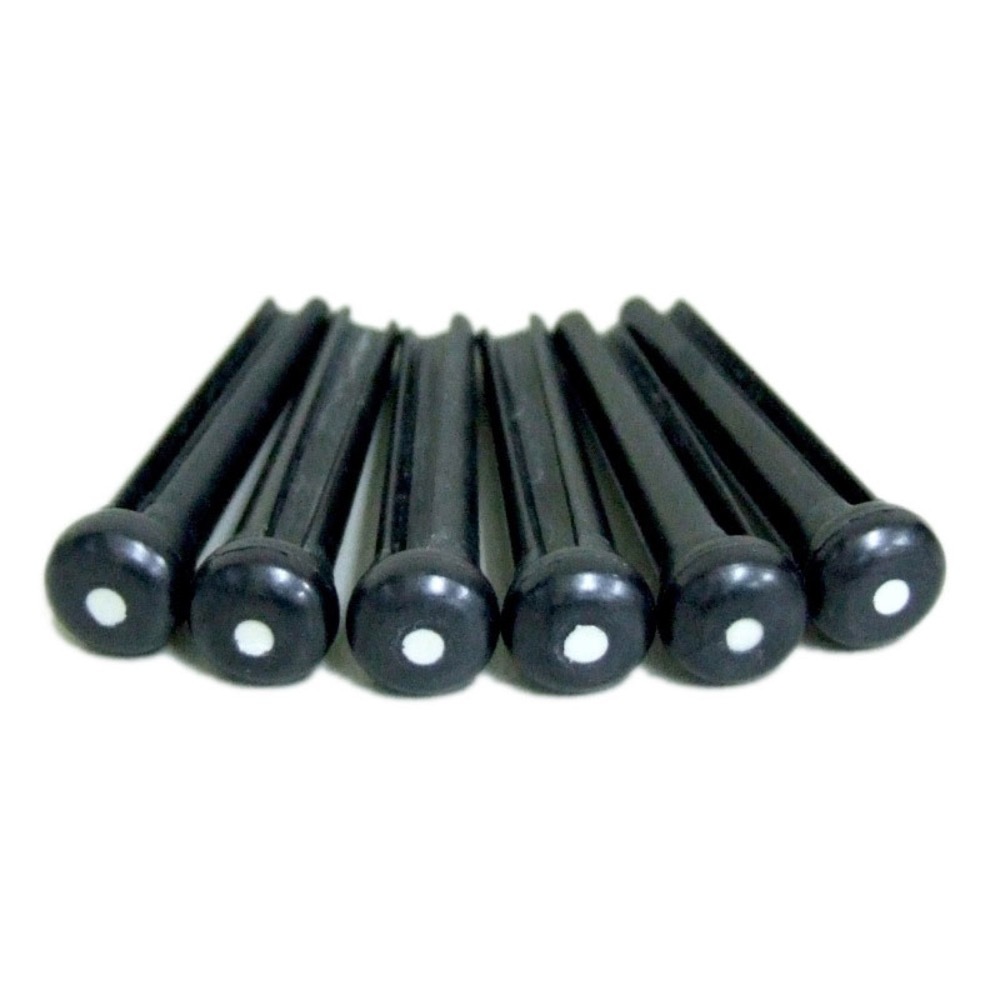 Graph Tech PP-2122-00 TUSQ BRIDGE PINS MARTIN 2MM BLK/WHT DOT