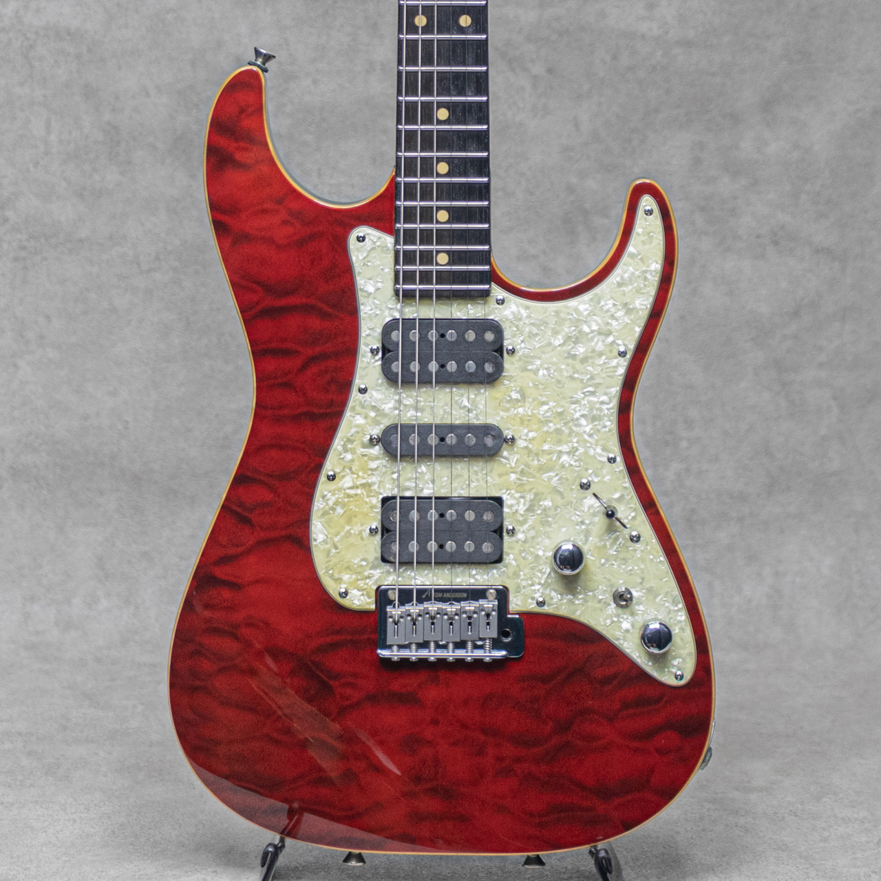 TOM ANDERSON Hollow Drop Top Classic Cajun Red with Binding