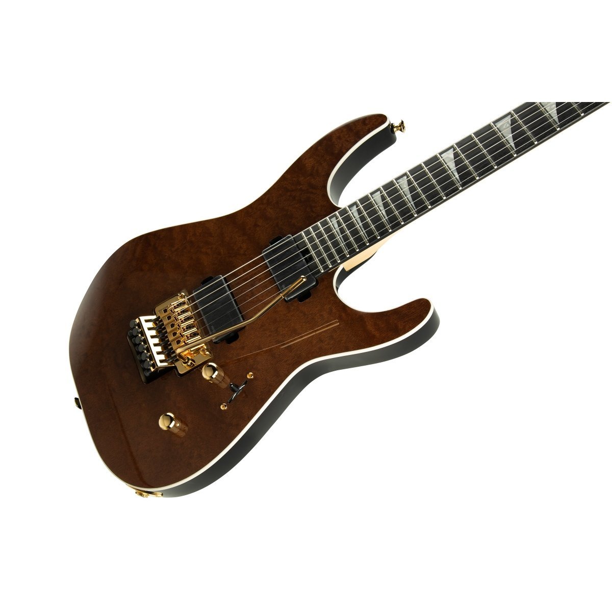 Jackson MJ Series Dinky DK FF Burl Mahogany Ebony Fingerboard Dark