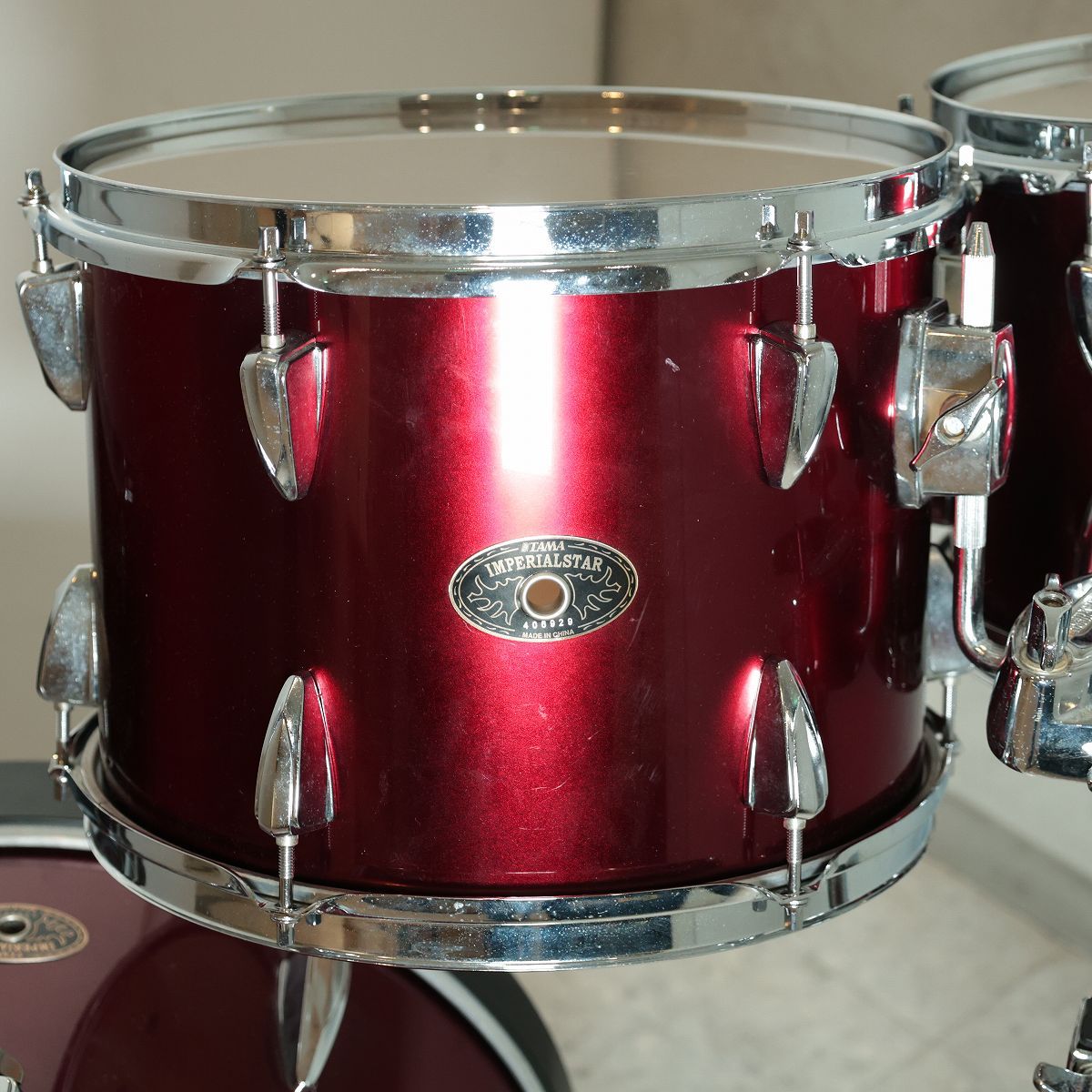 Tama IMPERIALSTAR 10/12/14/18 4pcs Kit #vintage red タマ ドラム