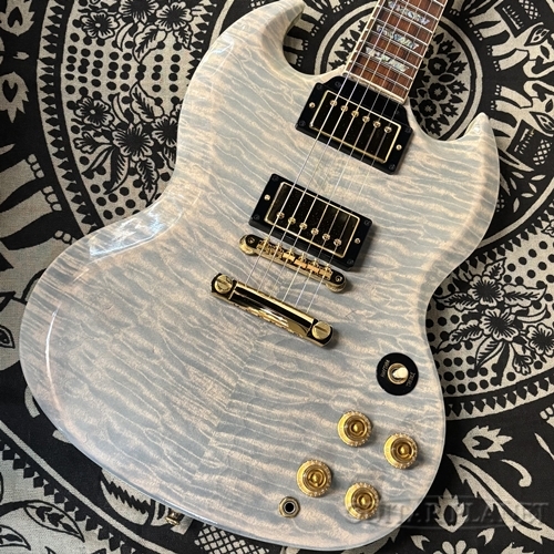 Gibson Custom Shop SG Elegant Quilt White Widow Trans-2003USED