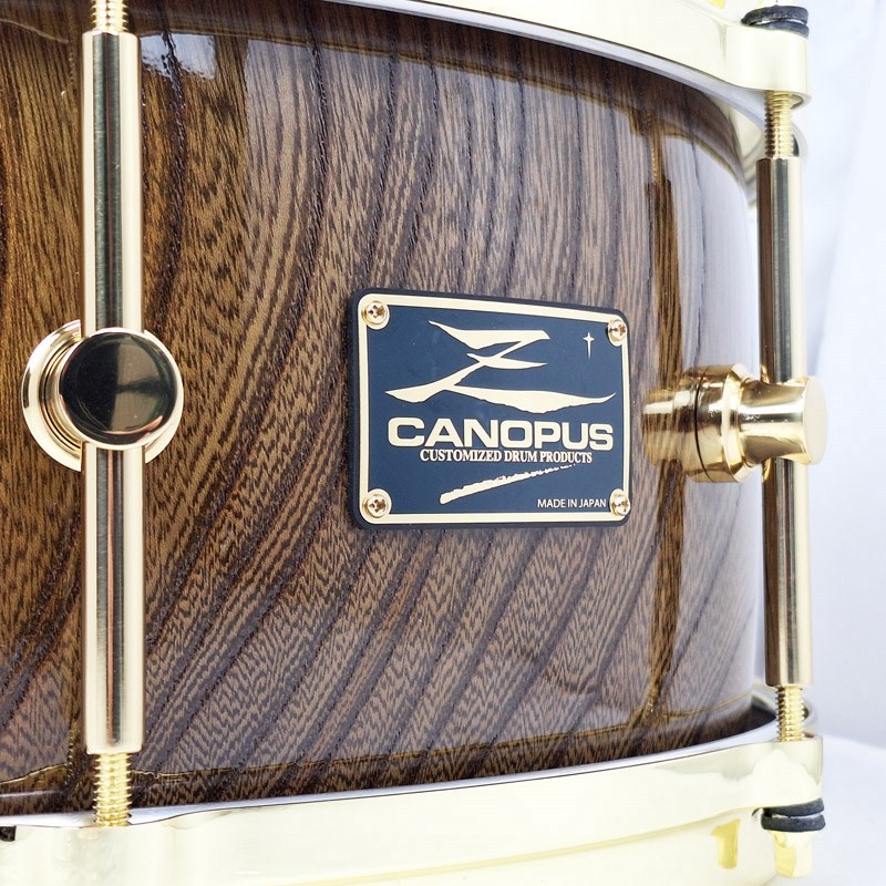 canopus HS-1465-BR [Zelkova Snare Drum 14×6.5/Gold Hardware