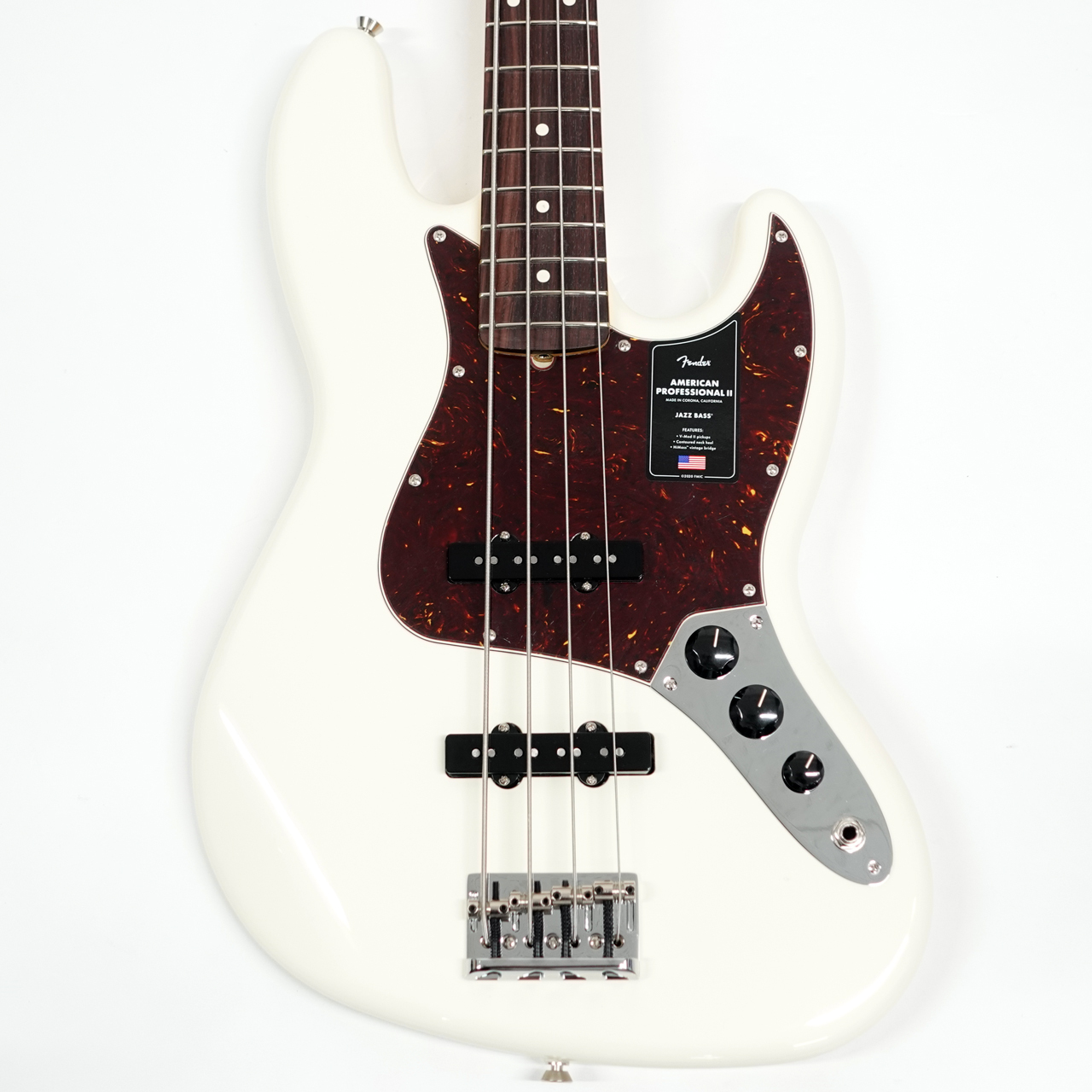 Fender American Professional II Jazz Bass Olympic White /  RW（新品/送料無料）【楽器検索デジマート】