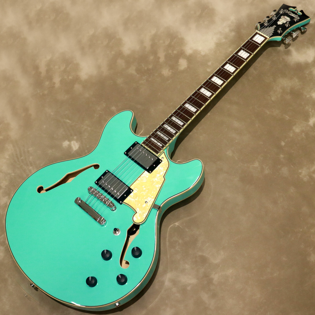 D'Angelico Premier DC, Surf Green（新品/送料無料）【楽器検索