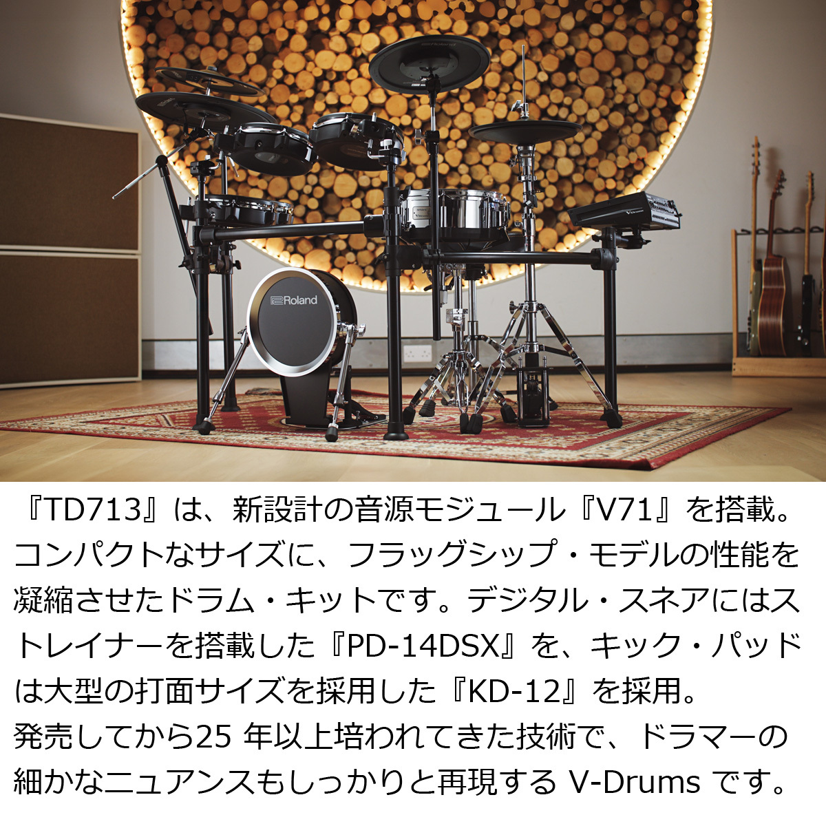 Roland TD713 V-Drums 電子ドラムキット【WEBSHOP】（新品/送料