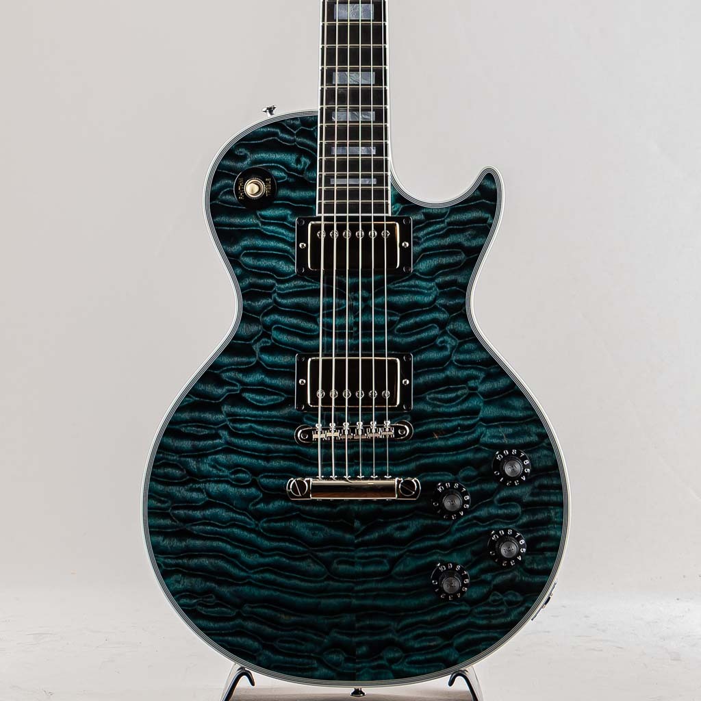 Gibson Custom Shop 1968 Les Paul Custom 7A Quilt Top Nordic Blue