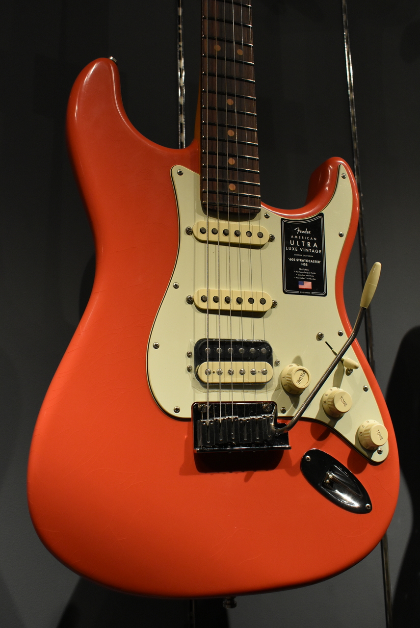 Fender AMERICAN ULTRA LUXE '60s STRATOCASTER HSS Fiesta Red【ご
