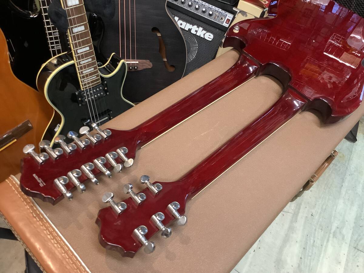 実奏可能品 W-NECK ダブルネック ギター&ベース メーカー詳細不明 実奏可能品 W-NECK ダブルネック ギター&ベース メーカー詳細不明