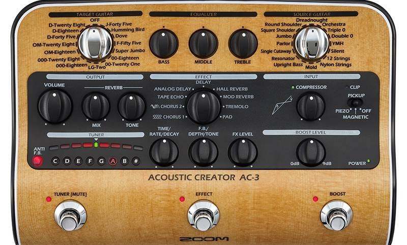 ZOOM AC-3 Acoustic Creator アコースティックギター用 プリアンプ