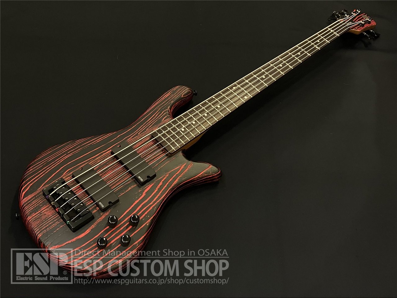Spector NS PULSE 5 Cinder Red 5弦ベース-