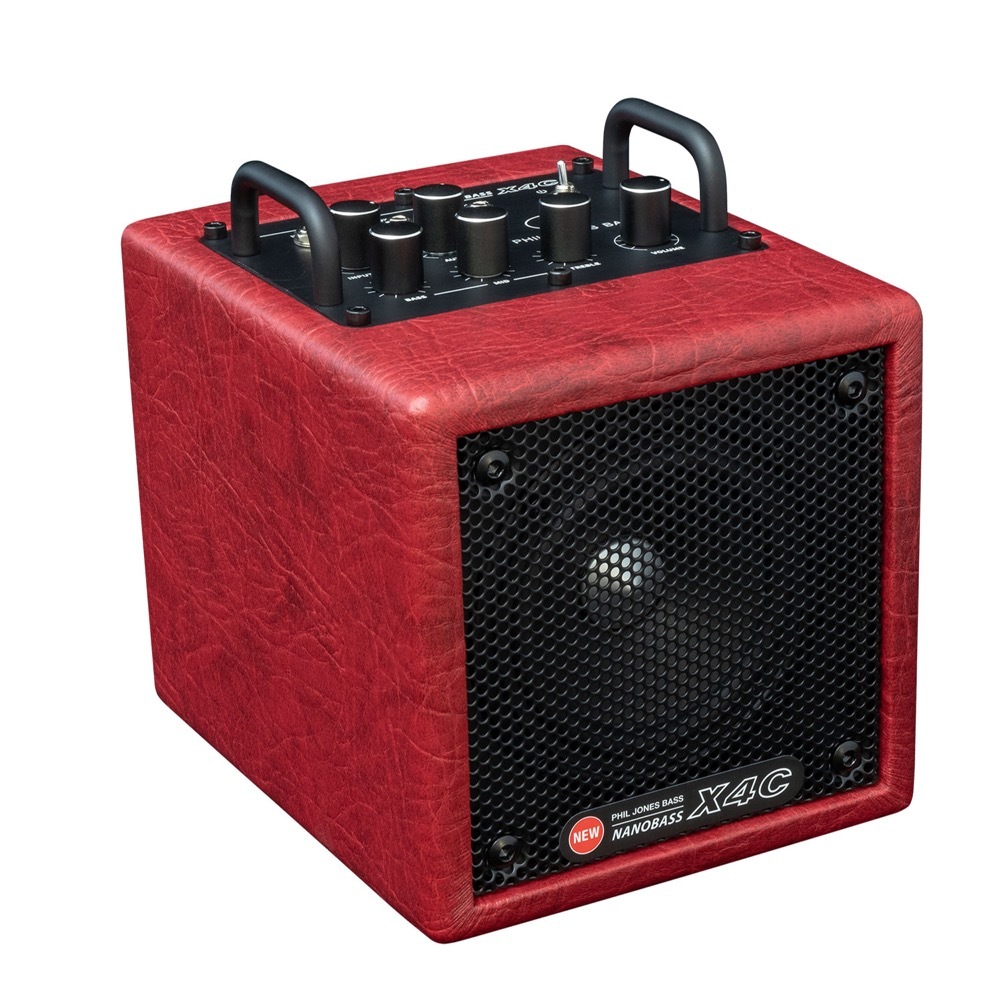 Phil Jones Bass NANOBASS X4C Red 小型ベースアンプ コンボ メーカー推奨USBモバイルバッテリー＆純正バッグセット （新品/送料無料）【楽器検索デジマート】