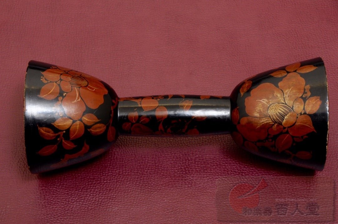 小鼓胴 【和楽器大決算SALE!!】小鼓胴 牡丹蒔絵（ビンテージ
