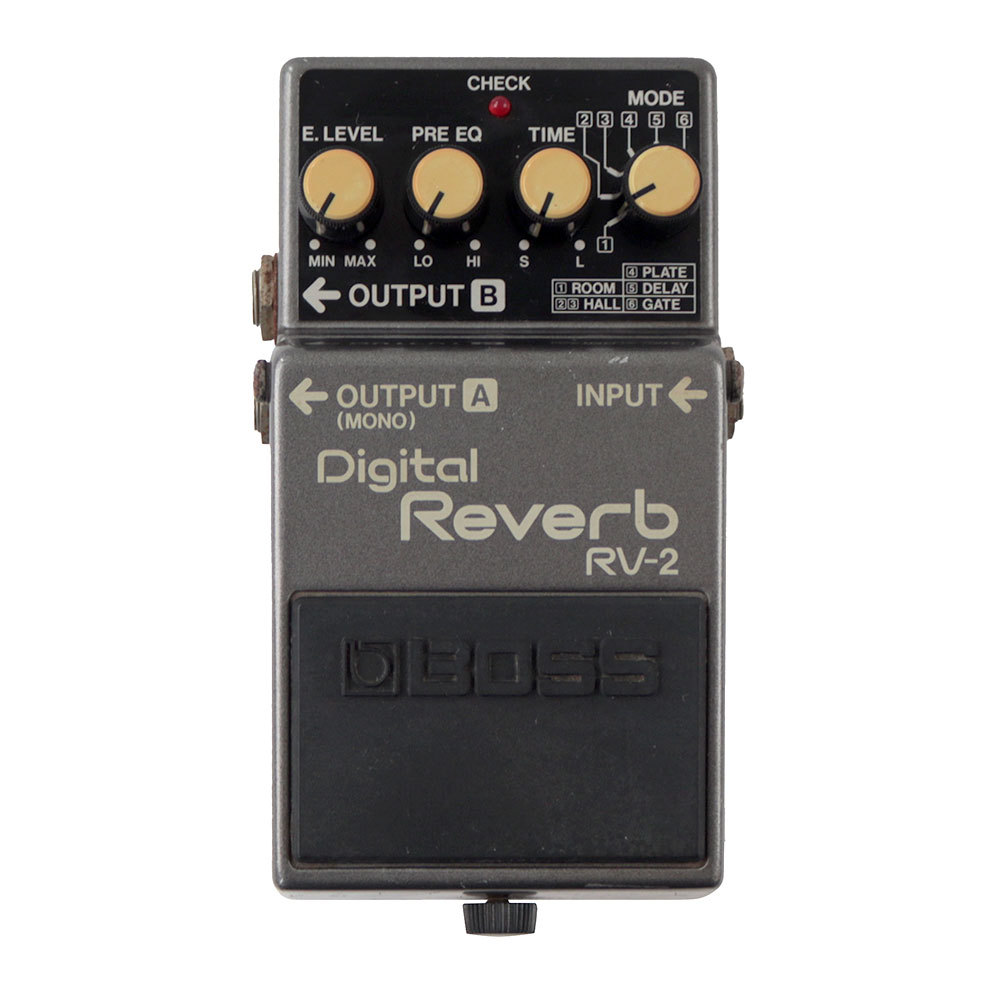 BOSS 【中古】 リバーブ エフェクター BOSS RV-2 Digital Reverb ギターエフェクター