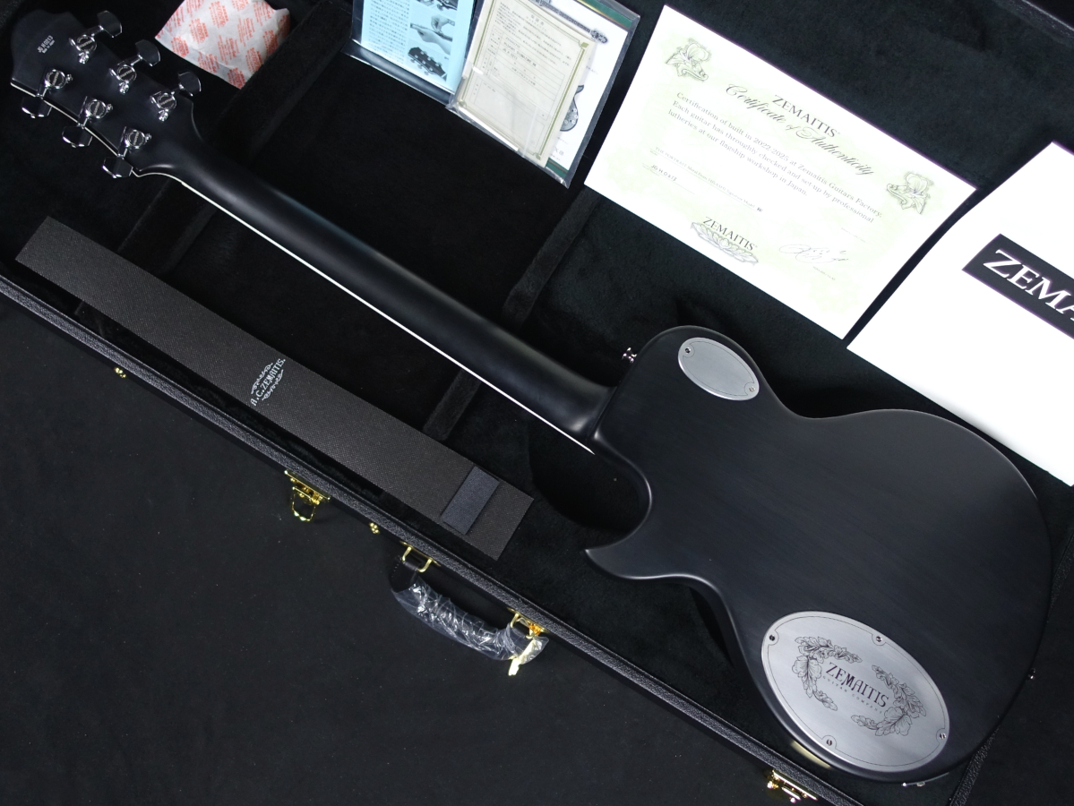 Zemaitis THE PORTRAIT Metal Front HISASHI Signature Model Black