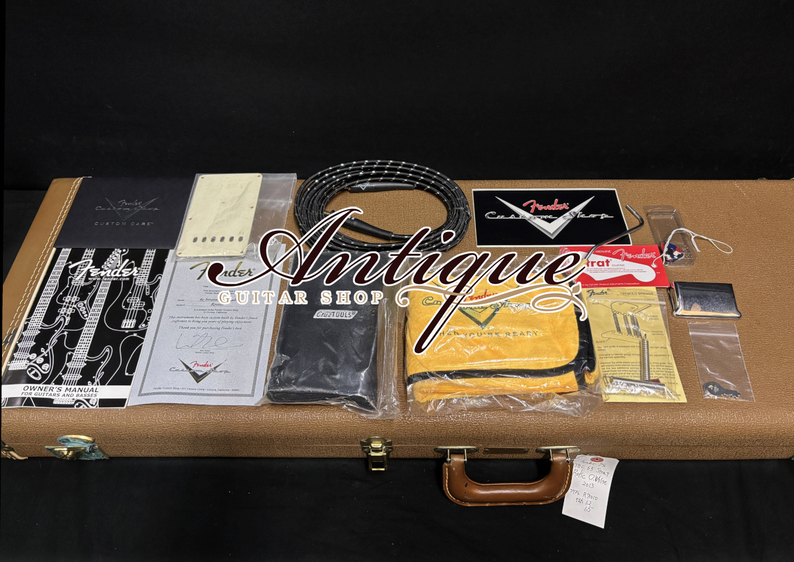 Fender Custom Shop 1963 Stratocaster 2013 Olympic White Hard-Relic