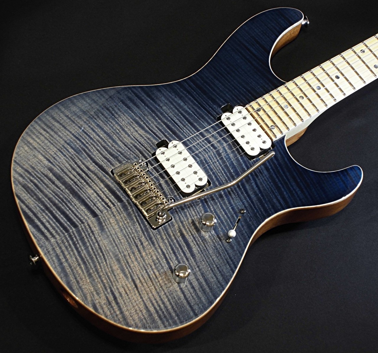 Black Smoker Futura-S HH / 4A Flame Top / Stem Wave Lazuli Blue