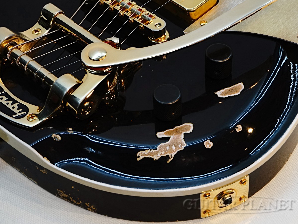 FANO Alt de facto RB6 B5 -Bull Black over Gold Top Heavy Distress