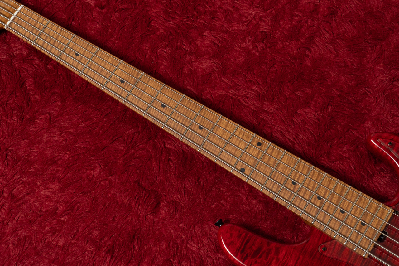 Kikuchi Guitars Custom 5st J Bass Trans Red 3.540kg #95【GIB横浜