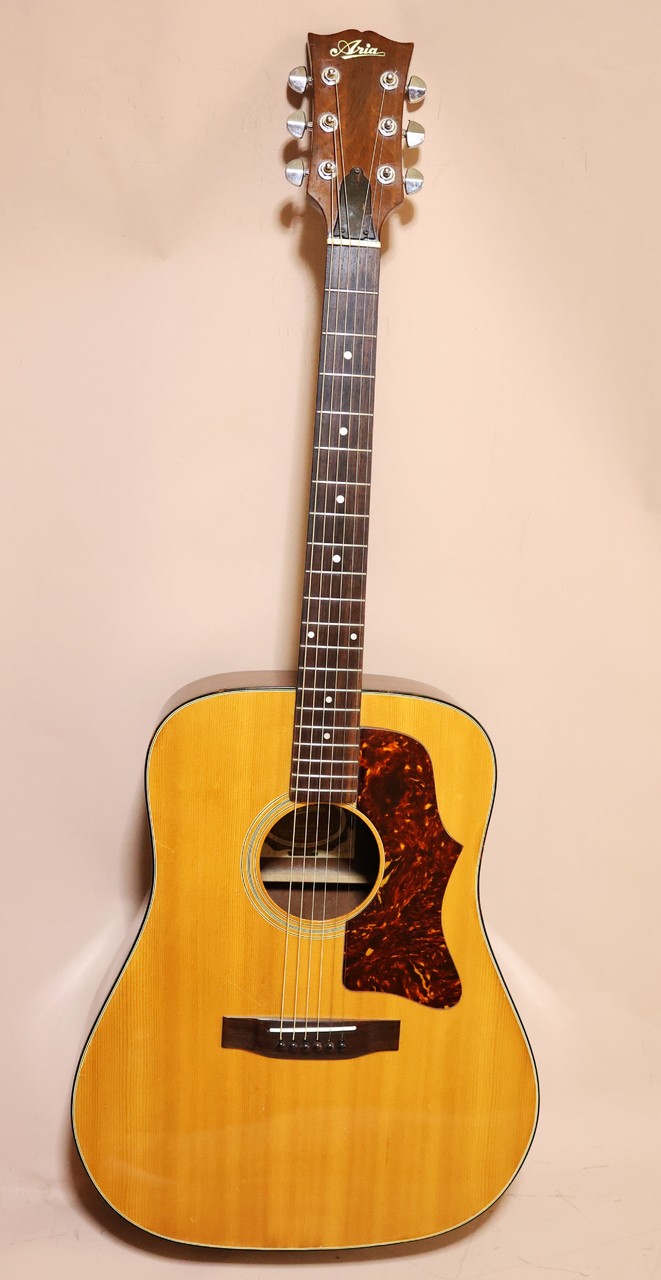 値下げ　Aria アコースティックギター　W150 Yahoo!オークション - アコースティックギター Aria & Co W150