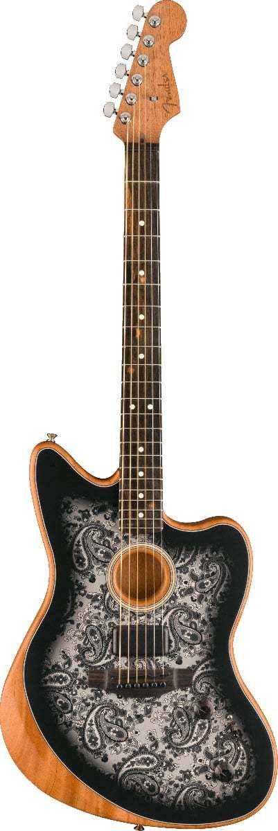 フェンダー/アコースタソニック/￼ ジャズマスター/ ブラックペイズリー Fender Limited Edition American Acoustasonic JAZZMASTER Black