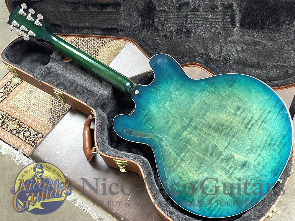 Gibson Memphis 2018 ES-335 Figured (Aquamarine)（中古）【楽器検索デジマート】