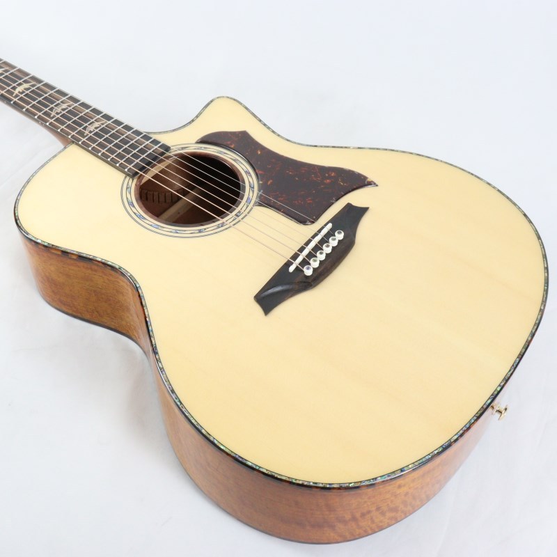 美しい杢目と装飾新品未使用品Bromoブロモエレアコギター