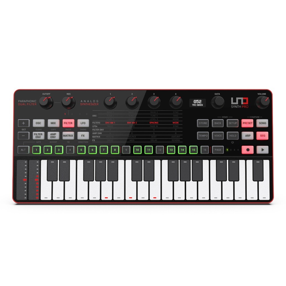 IK Multimedia UNO Synth Pro Desktop Black Edition 32マルチタッチ静