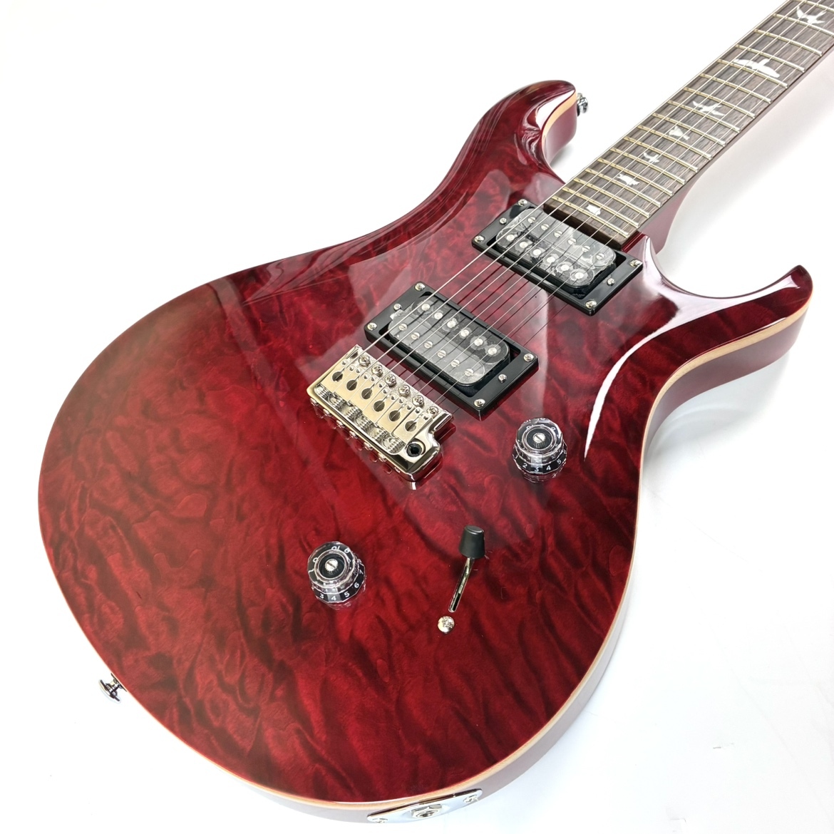 美品 PRS SE Custom 赤 Paul Reed Smith(PRS) SE CUSTOM 24 QM RU（新品/送料無料）【楽器検索