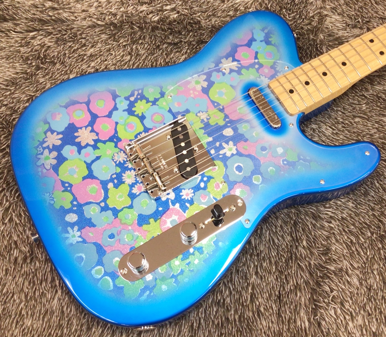 【最終値下げ！】ブルーフラワー ギター TL-Blue Flower 最終値下げ！】ブルーフラワー ギター TL-Blue Flower - メルカリ