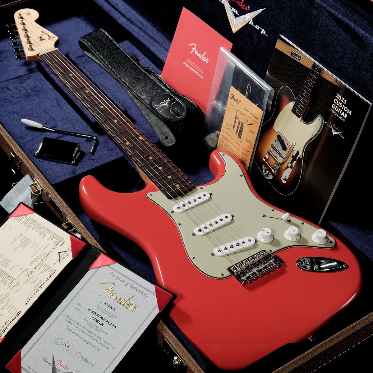 Fender Custom Shop Master Built 1961 Stratocaster NOS Fiesta Red