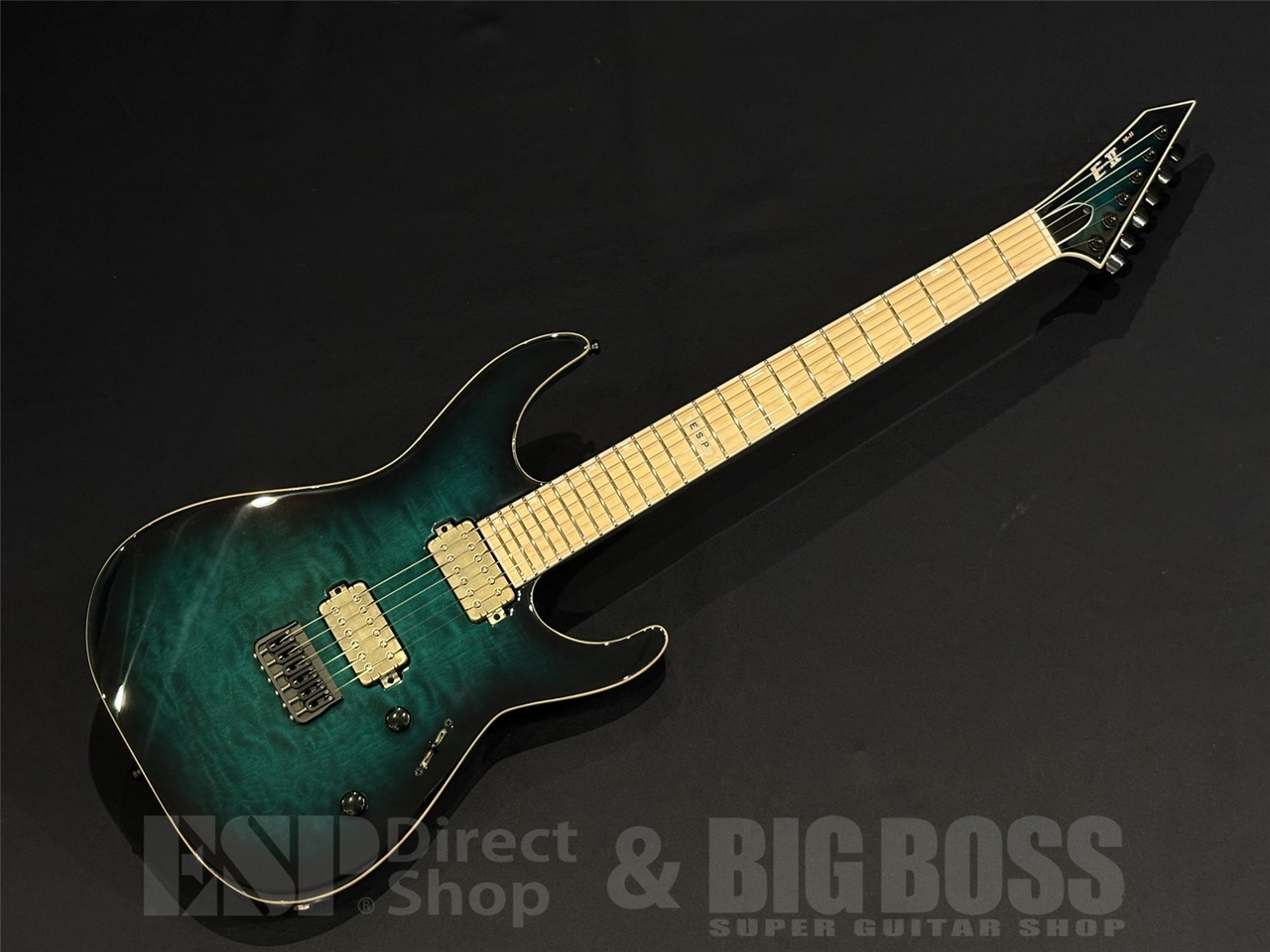 E-II M-II NT HS QM / Black Turquoise Burst（新品/送料無料）【楽器