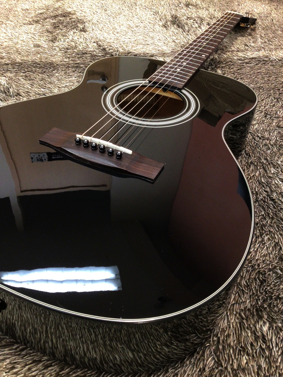 ARIA AF-201 BK【トップ単板】（新品特価/送料無料）【楽器検索