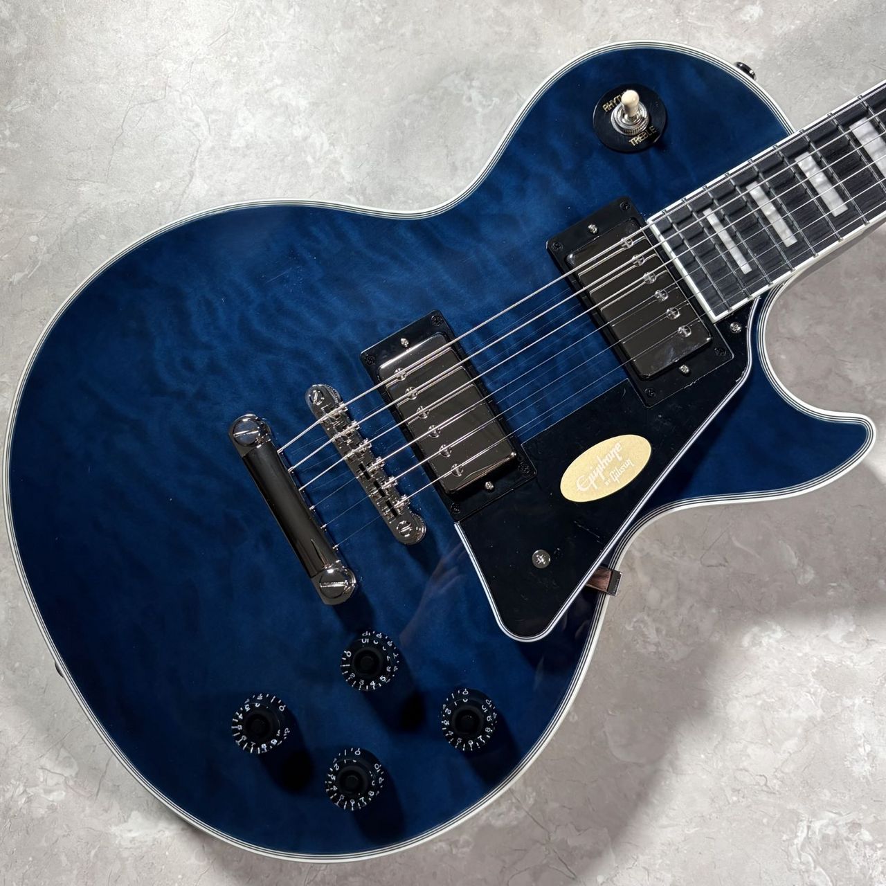 Epiphone Les Paul Custom Quilt Viper Blue 【S/N 26011521360/4.04kg